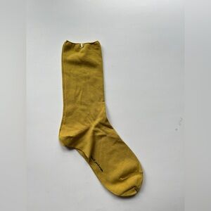 Japan brand Mina perhonen mustard yellow socks